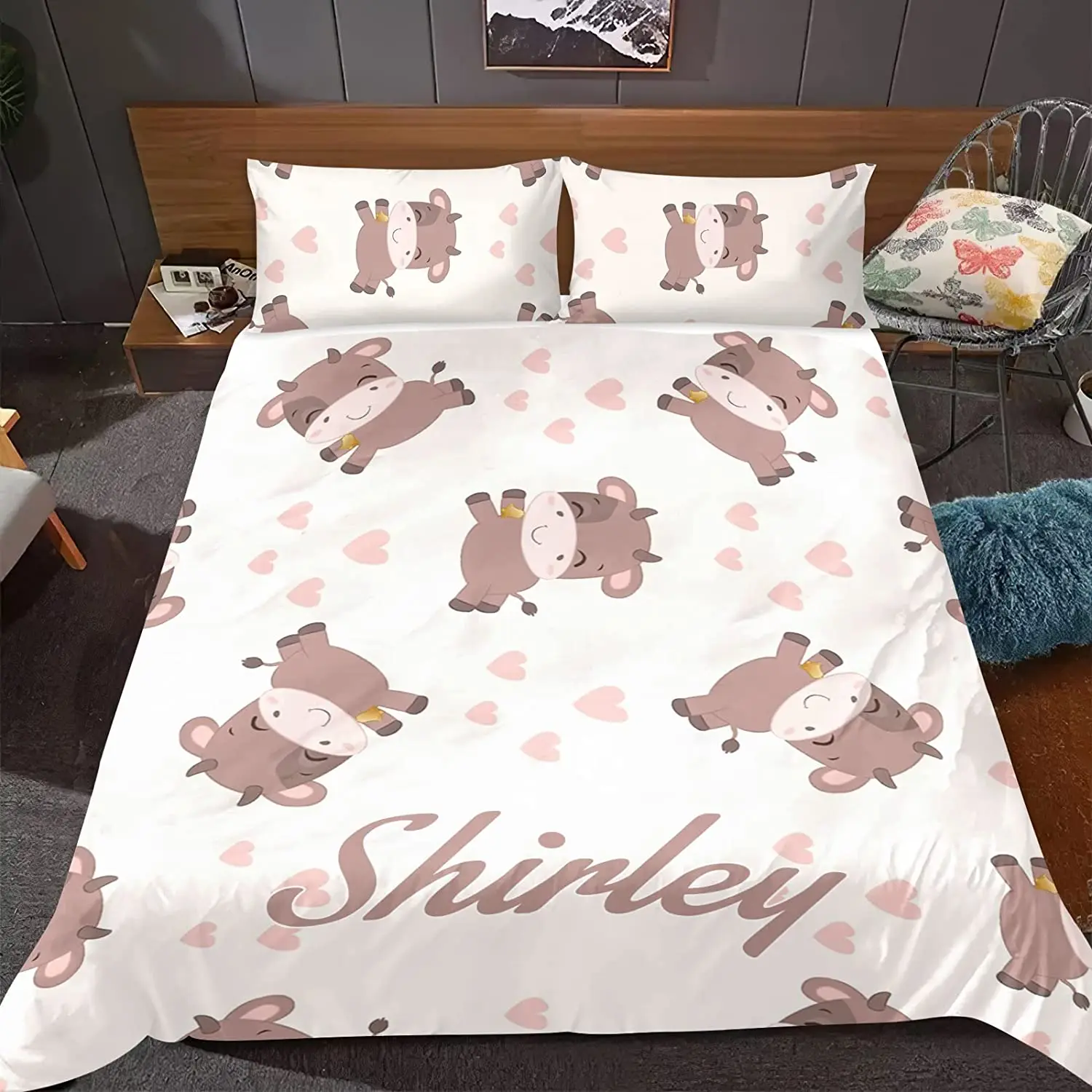 Set Biancheria Da Letto In Peluche Shaggy – Copripiumino 220x240 Cm + 2 Federe 80x80 Cm, Bianco, Morbido E Caldo