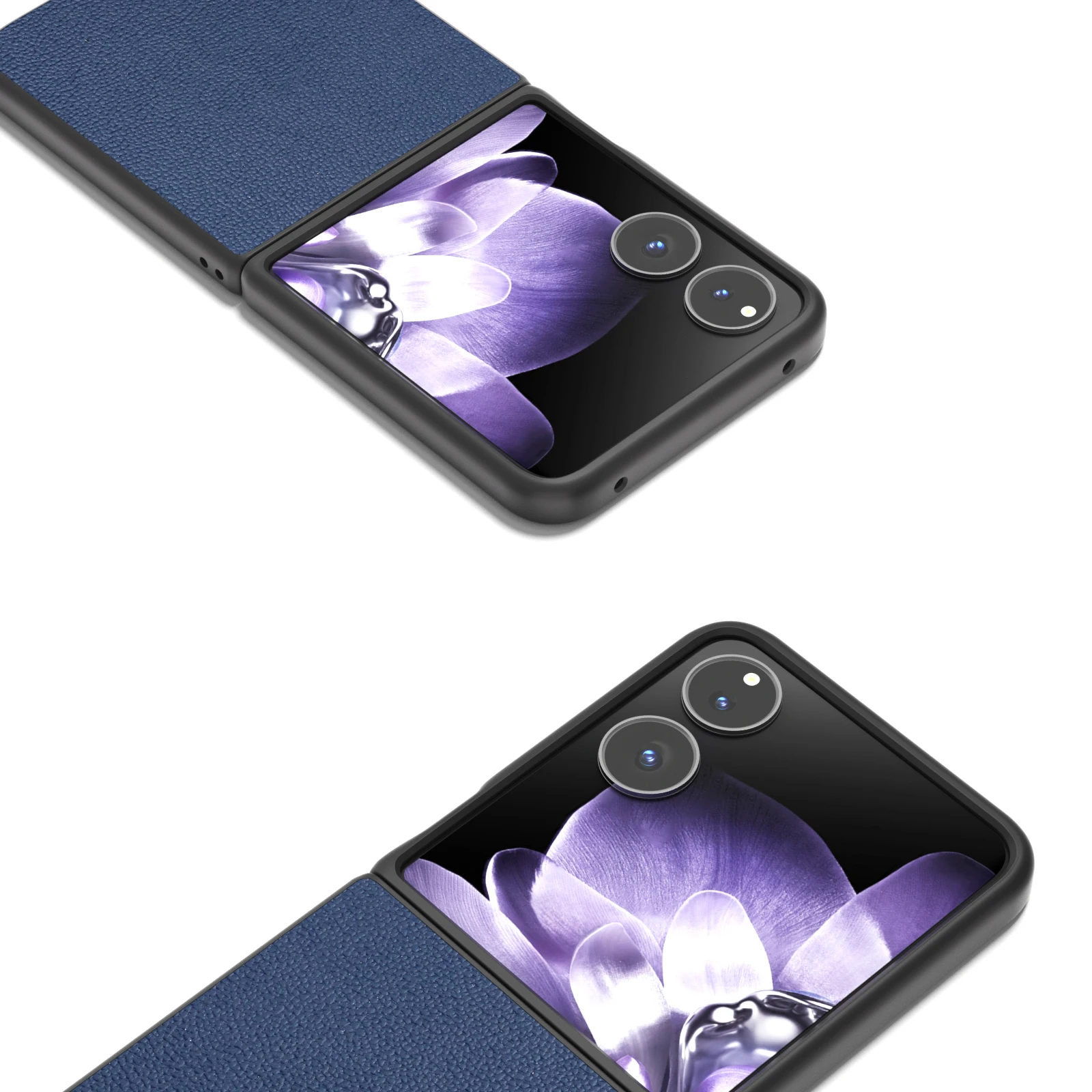ABEEL Luxury Litchi Pattern Genuine Leather Ultra-Thin Shockproof Folding Case