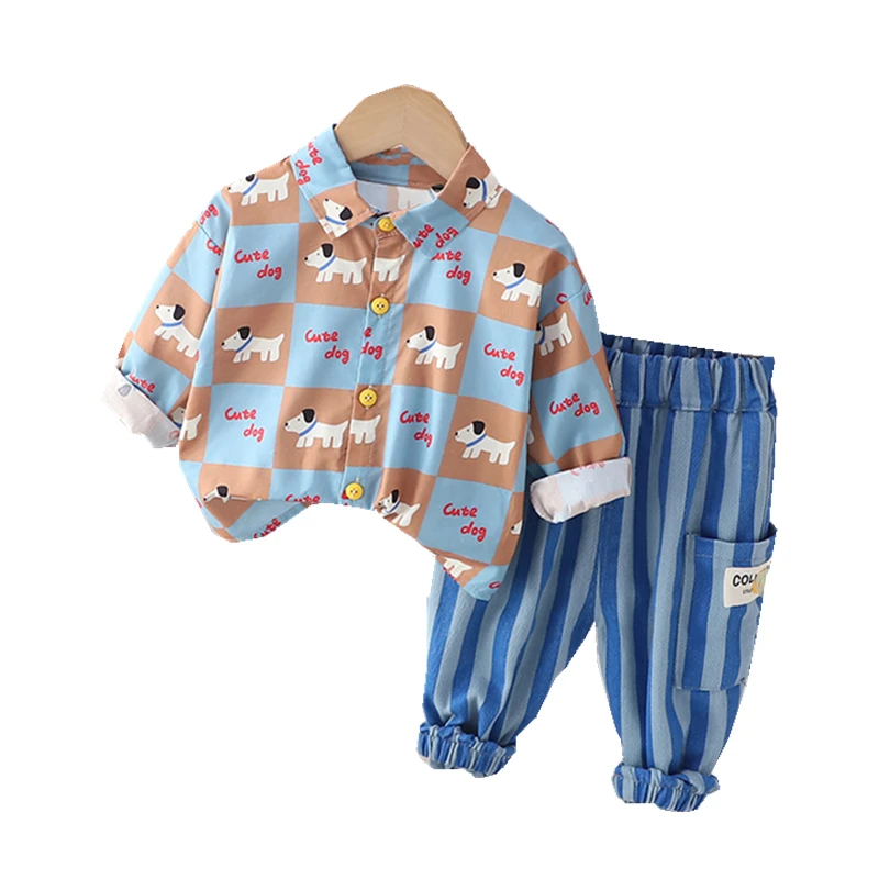 

New Autumn Children Outfits Baby Clothes Suit Kids Boys Fashion Shirt Pants 2Pcs/Sets Toddler Casual Costume Infant Tracksuits