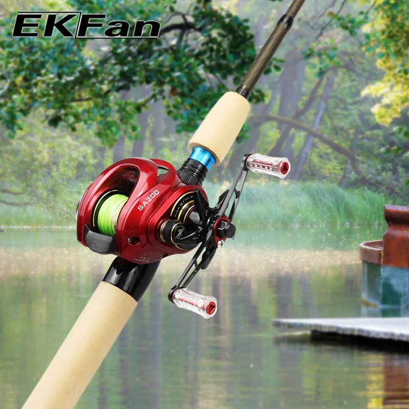 EKFan 10G Ultraleicht 80MM 90MM 105MM 8x5/7x4MM Loch Griff 7075 Legierung Für Dawa Shmano Wasser Tropfen Angelrolle Rad Griffe Teil – Detail 12