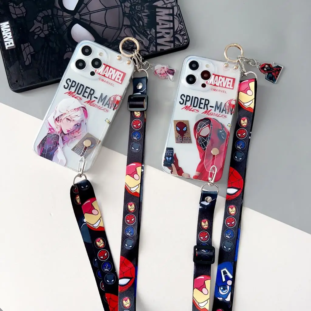 Per Oneplus 6 7 8 9 10 11 Pro T R Rt Pro Spider Man Case Cinturino Da Polso Ornamento