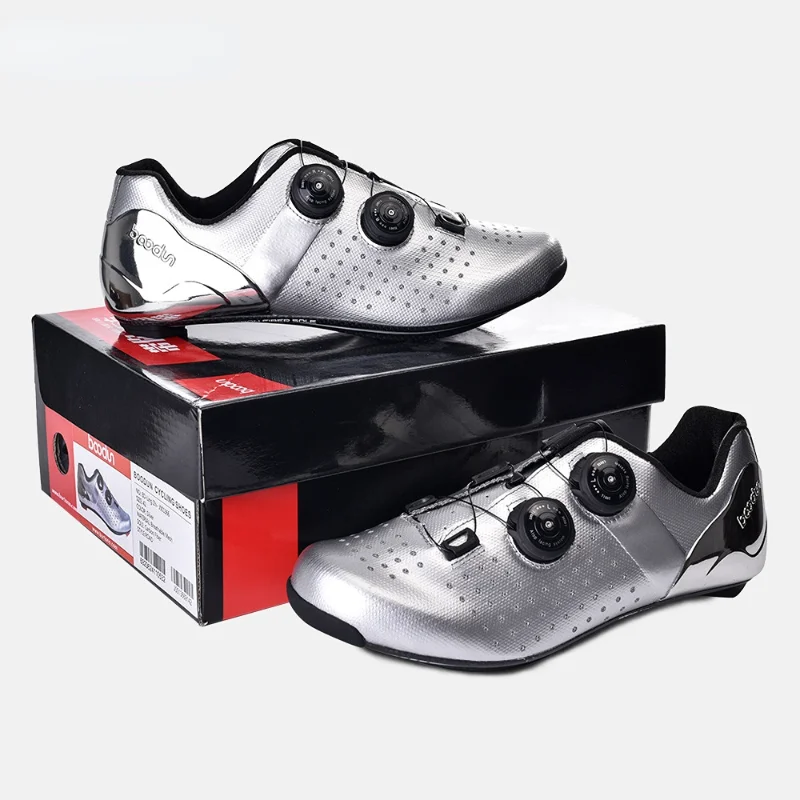 Fashion Cycling Sneaker Carbon Fiber Sole Cycling Shoes Cleat Shoes Men Breathable Racing Road Biking Footwears MTB