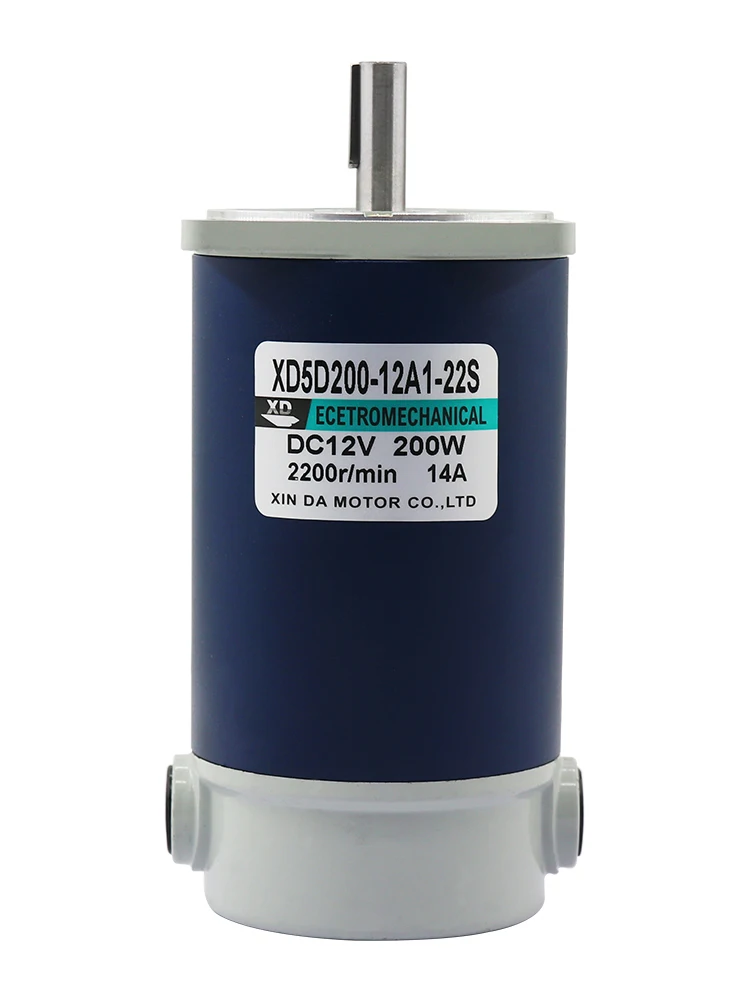Редукторный двигатель постоянного тока 200 Вт, редукторный низкоскоростной мотор 5D200GN-C 12 В 24 В, регулируемый двунаправленный маленький мотор с микро-скоростью