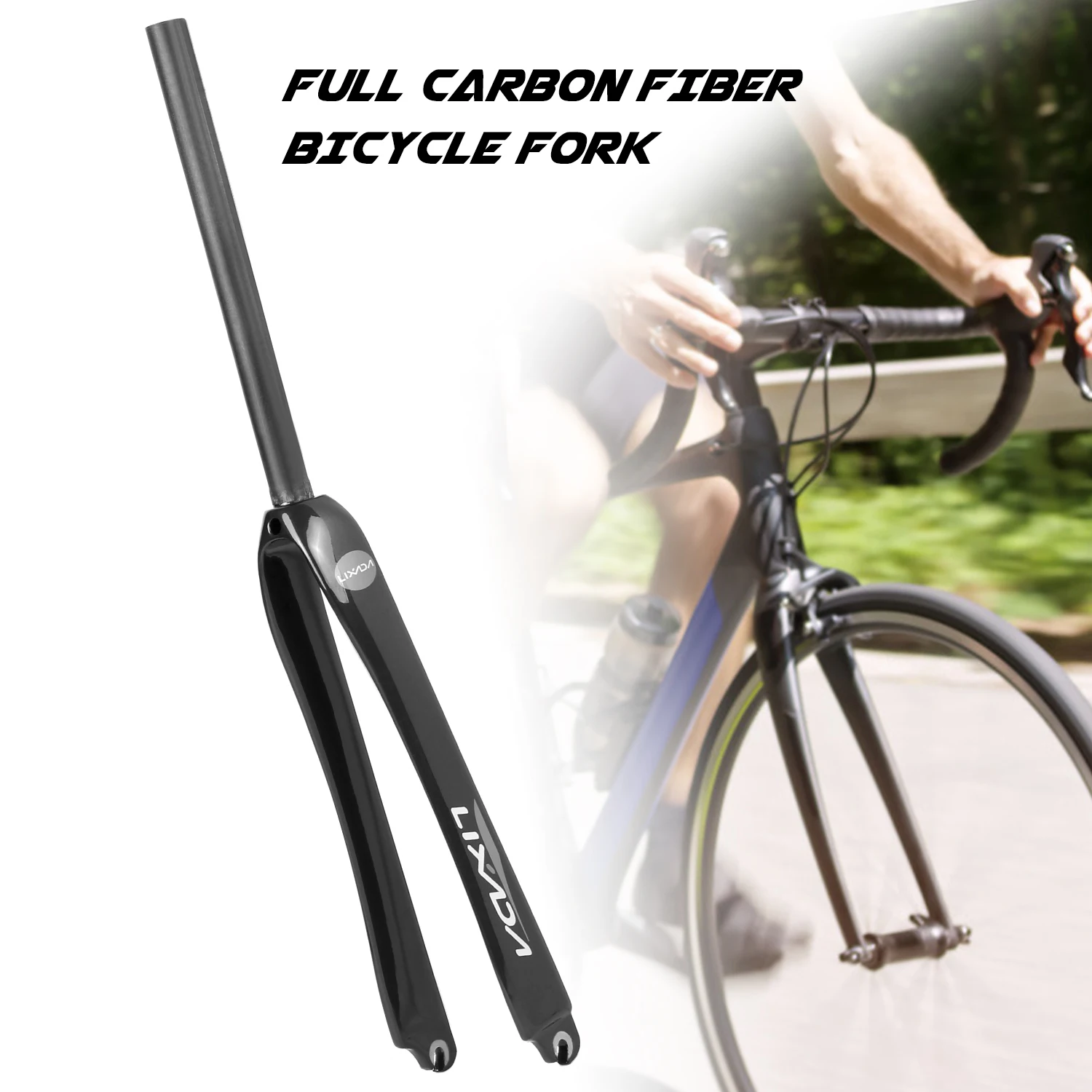 

25,4 мм/28,6 мм Ультралегкая вилка для дорожного велосипеда из углеродного волокна 700C велосипедная фиксированная Шестерня Велосипедная вилка фиксированная передняя вилка велосипедная часть