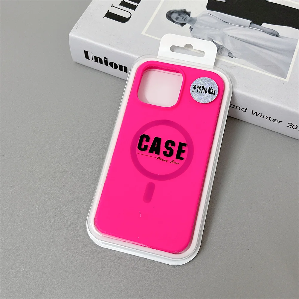 Premium Liquid Silicone Magnetic Phone Case with MagSafe Compatibility