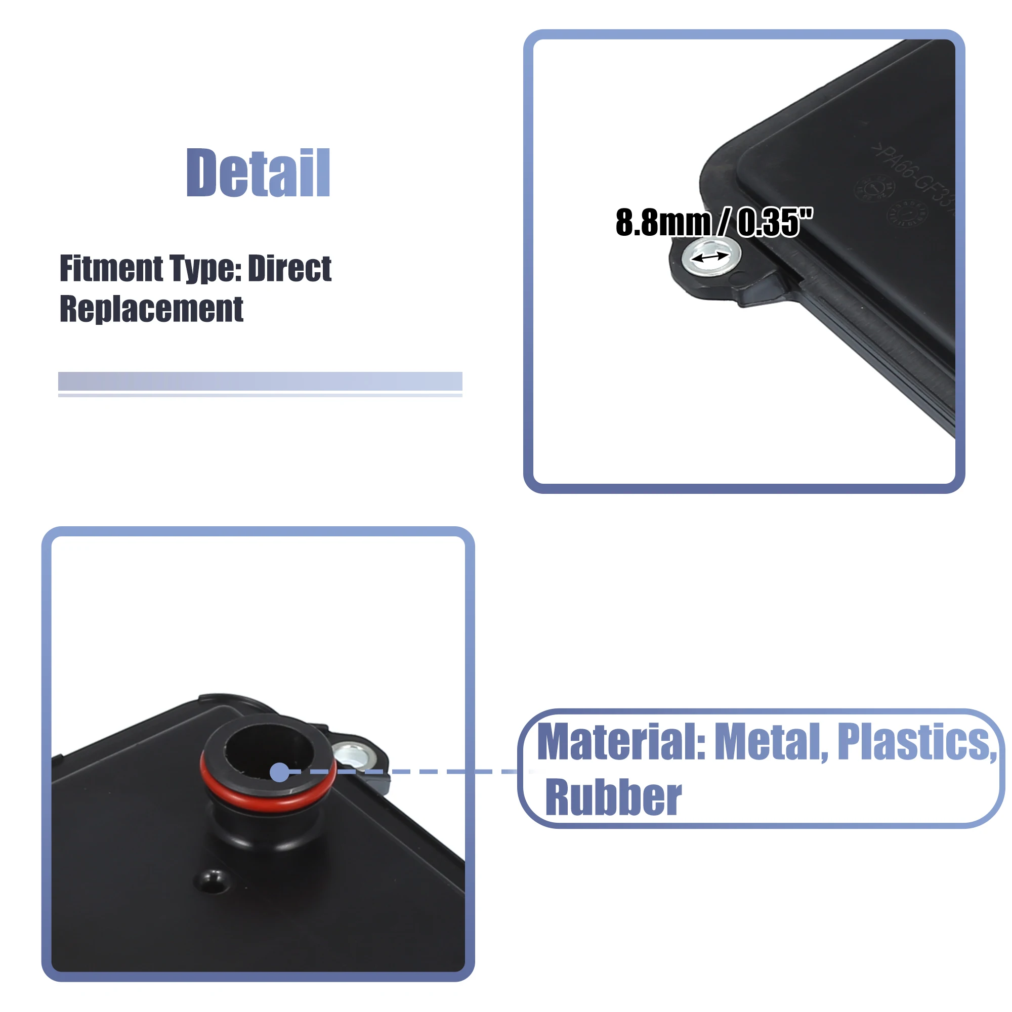 X Autohaux No.68417054AB Car Auto Transmission Filter Oil Pan for Jeep Gladiator for Jeep Wrangler 68417054AB