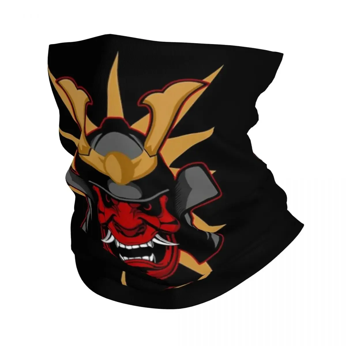 

Awesome Samurai Demon Gold Bandana Neck Gaiter Printed Wrap Mask Scarf Multi-use Balaclava Hiking Fishing Unisex Adult Winter