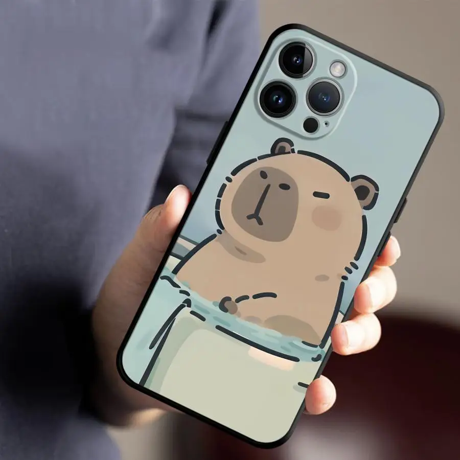 Cartoon Cute Capybara Soft Phone Case