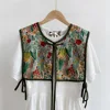 Vests Women Embroidery Lace-up Chic Vintage All-match Casual Korean Fashion Summer Classic Prevalent Waistcoat Harajuku Delicate 2