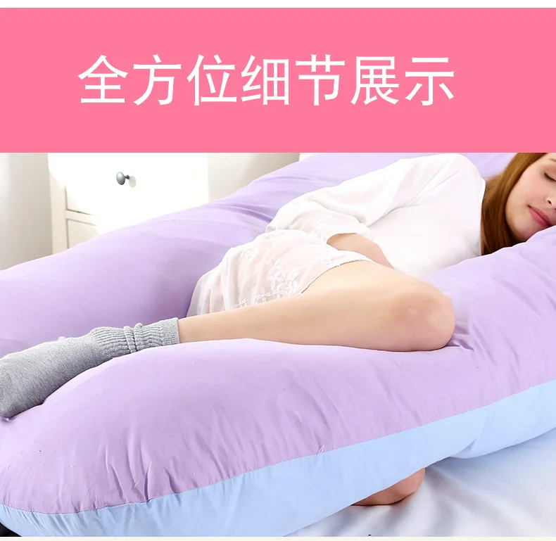 Cuscino Gravidanza A U In Memory Foam - Grigio - Con Fodera Rimovibile - Per Dormire E Supporto Schiena/Gambe - Foto 10