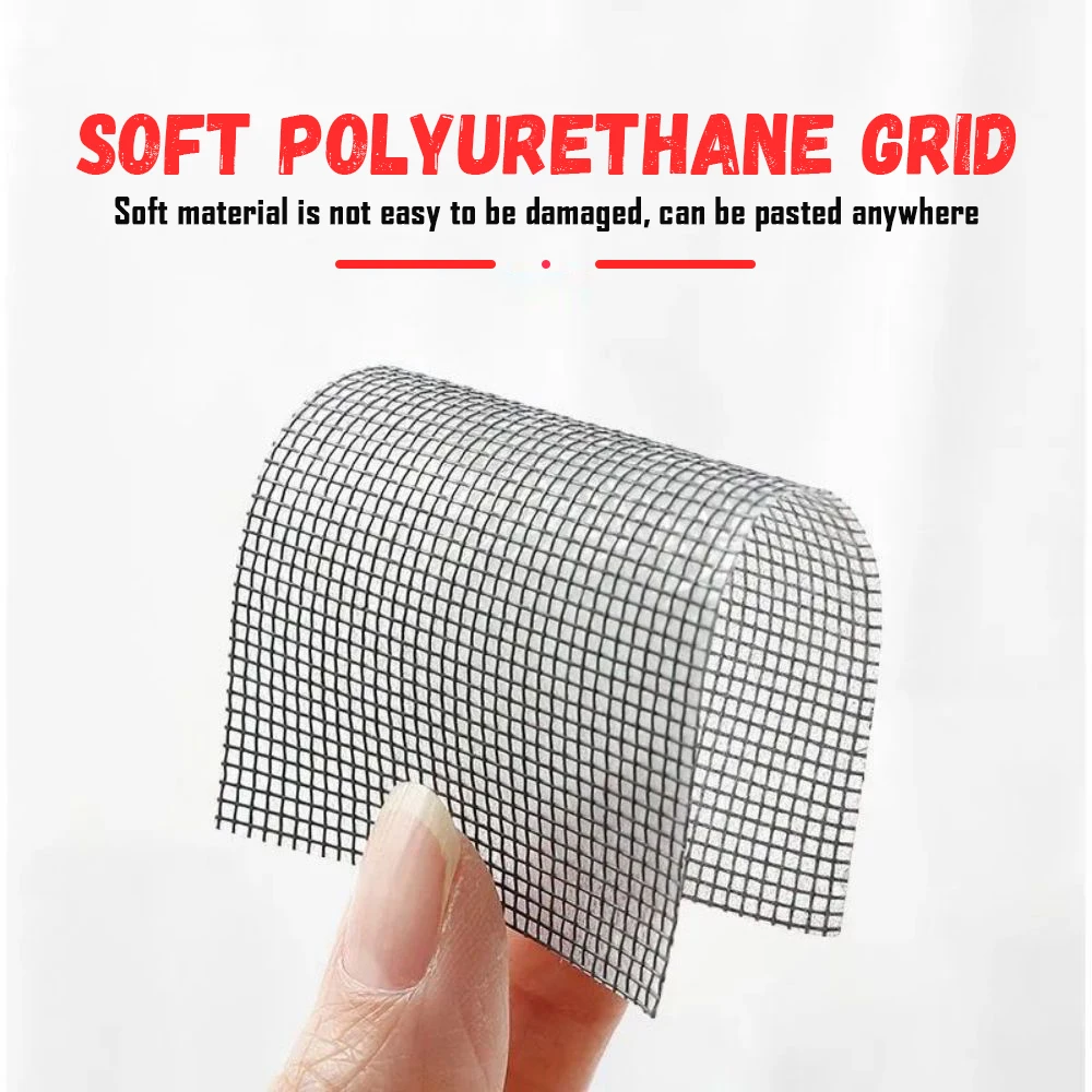 Description Picture 4 of item1/2PCS Window Screen Repair Tape Fix Net Window Home Adhesive Anti Mosquito Fly Bug Mosquito Mesh Broken Holes Patch Repair