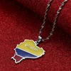 Stainless Steel Ecuador Map With Flag Pendant Necklaces Ecuadorian Jewelry 5