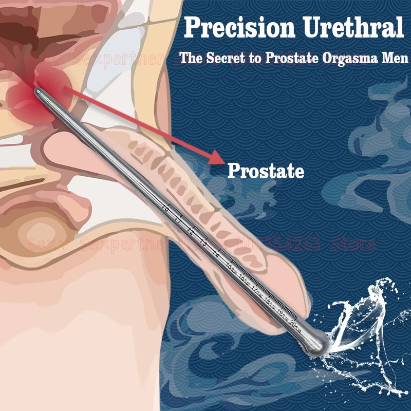NEW Stainless Steel Urethral Plug Male Masturbation Penis Plug Dilator Man Uretre Rod Dilator Stainless Steel Horse Eye Stick
