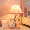 Cute Children's Room Princess Room Table Lamps Rabbit Light LED Creative Romantic Warm Girl Bedroom Bedside Reading Table Lights 3