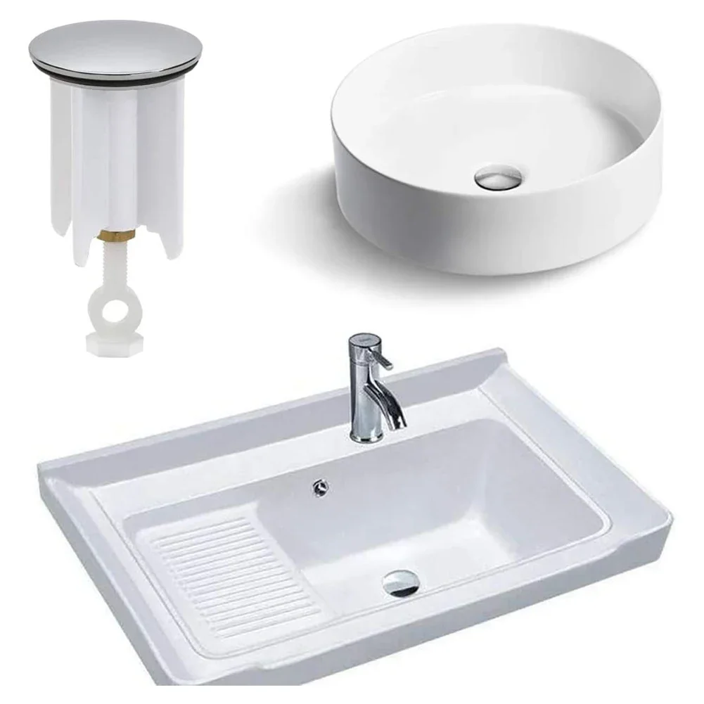 Wash Basin Plugs Universal Copper Cover Sink Bathroom 40mm Pop-Up Plug Replacement Drain Plug Bathroom Faucet Fixture basin drain stopper,bathroom sink plug,washbasin drain plug,bathroom sink stopper