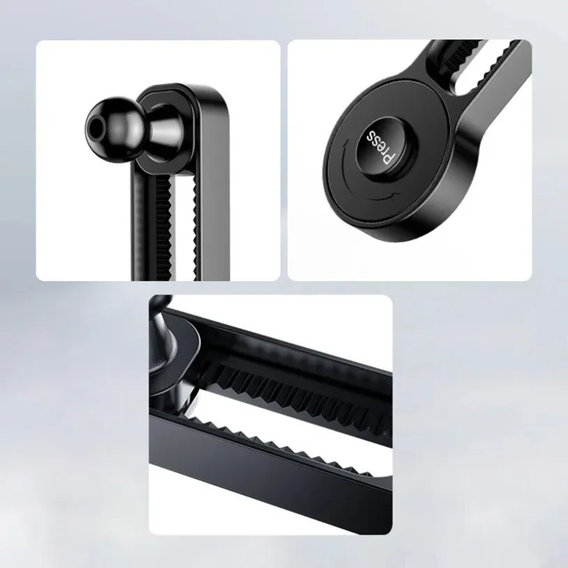 360° Rotation Car Phone Holder Stand Accessory Adjustable Interior Bracket Extension Rod for 17mm Ball Holder Car Display Screen