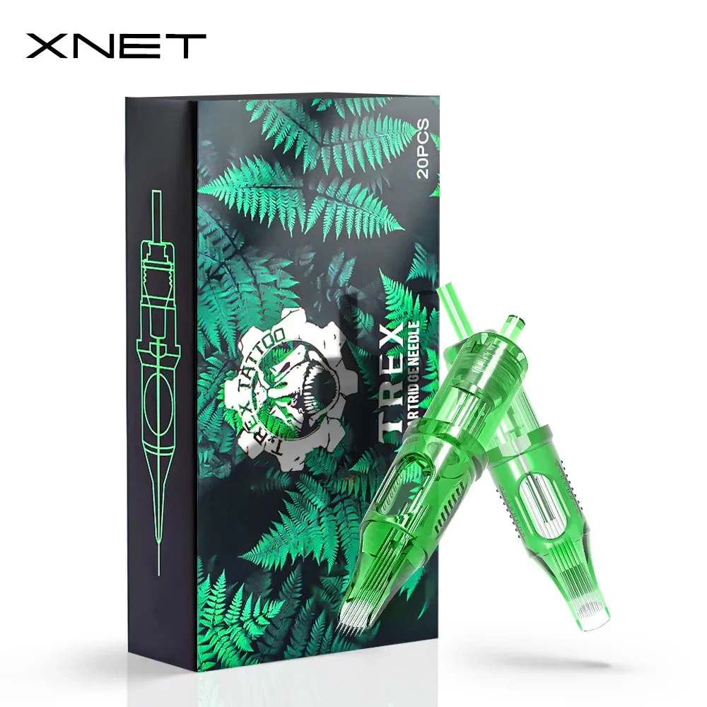 XNET Trex Cartridge Tattoo Needles Permanent Makeup 0.30mm /0.35mm RM Curved Magnum for Rotary Cartridge Tattoo Machine Pen stigma 50pcs tattoo needles round magnum disposable cartridge curved for shader 10 0 30mm needle 12 0 35mm needle
