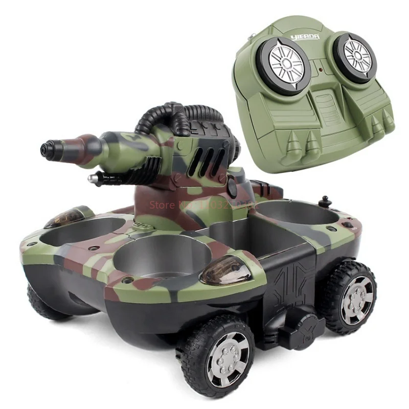 24883A Remote-Controlled Tank Amphibious Vehicle Transformable Launch Rc Four-Wheel Drive Vehicle Children'S Toy Waterproof Toy 6