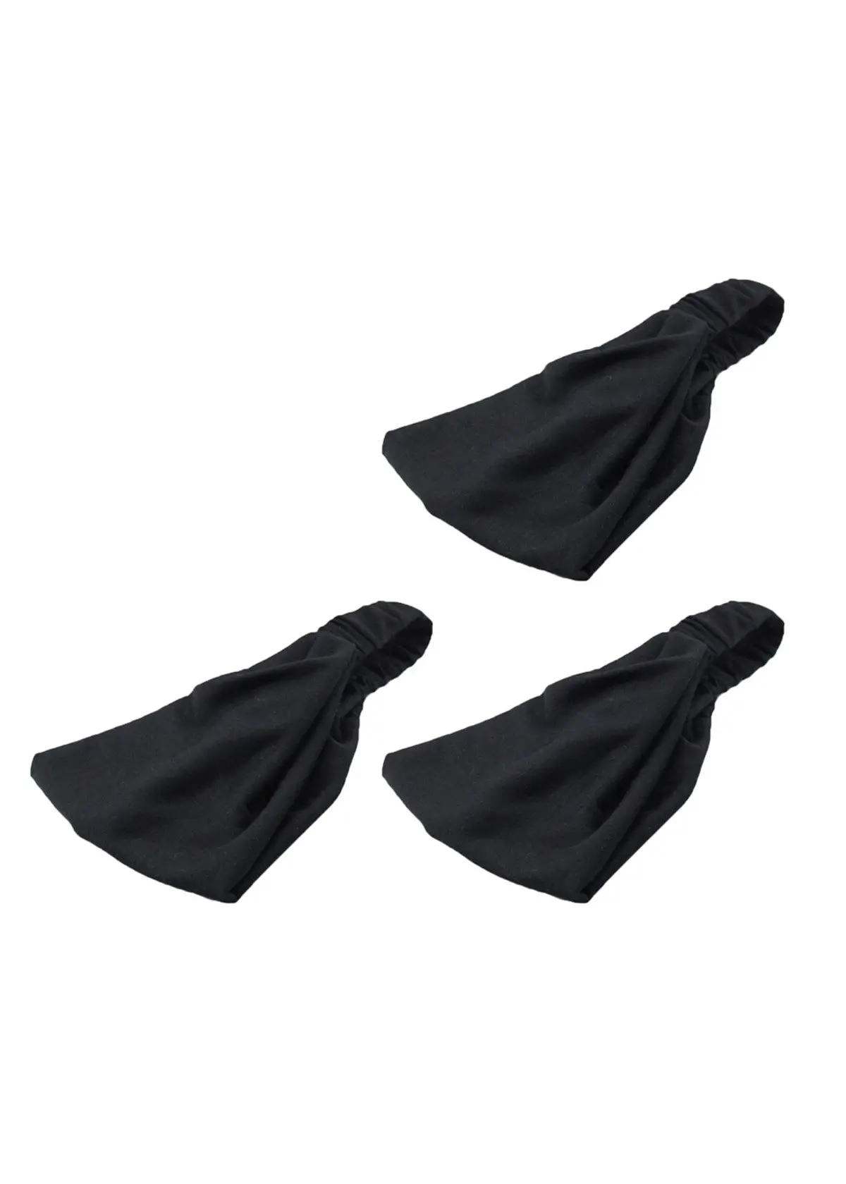 3Pcs 요가 머리띠 부드러운 신축성있는 탄성 경량 스포츠 헤어 밴드 여성용 미끄럼 방지 십대 운동 러닝 피트니스