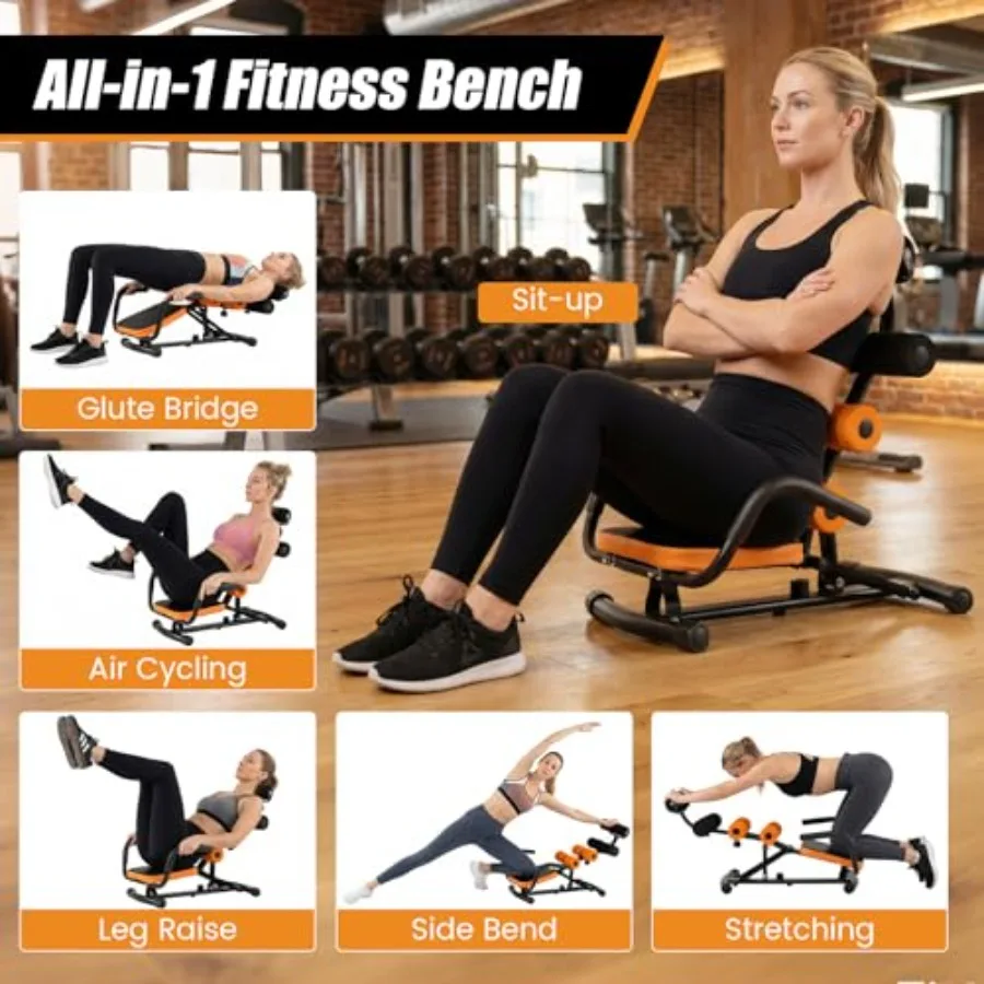 Adjustable Ab Trainer Sit-Up Machine 2