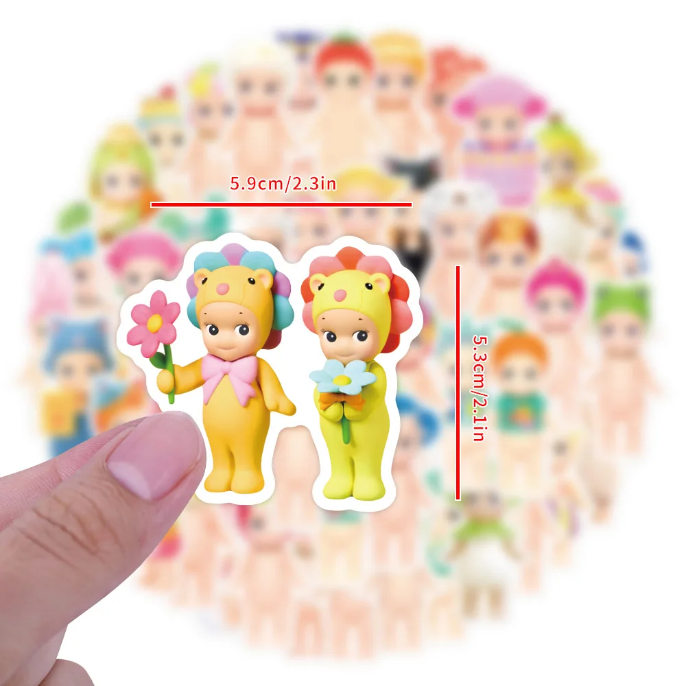 Sonny Angel Christmas Warm Healing Doll Graffiti Sticker 10/50PCS Fridge Cup Skateboard Kawaii Sticker Children's Festival Gifts cartoon stickers,kawaii stickers,decorative stickers,colorful stickers