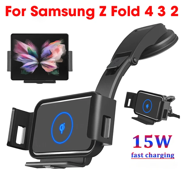 Car Wireless Charger Fold Screen 15W Qi Fast Phone Charger Holder for  Samsung Galaxy Z Fold 4 3 iPhone 13 Pro Max Huawei Mate X - AliExpress