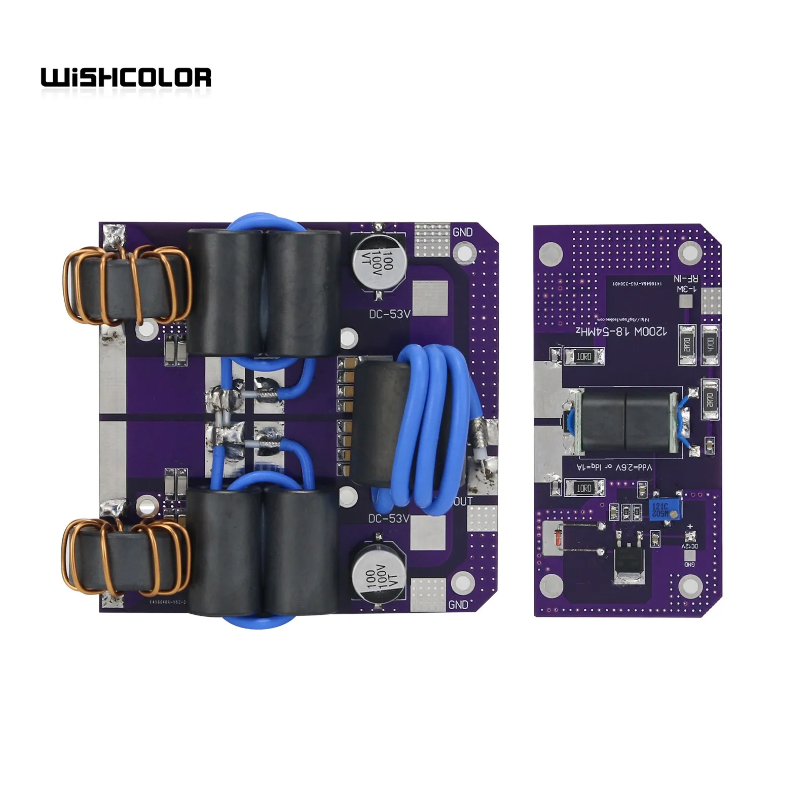 Wish color hf 1200w 1,8 M-54MHz kurzwellen verstärker ssb lineare rf leistungs verstärker platine für transceiver am fm cw ham radiosender – Detail 5