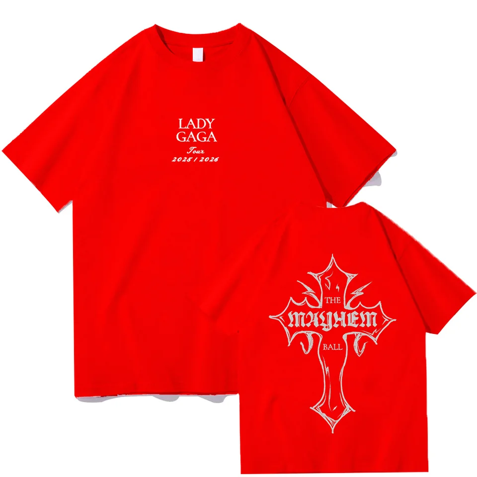 Lady Gaga MAYHEM Cross Cutoff T-shirt Trendy Graphic T Shirts for