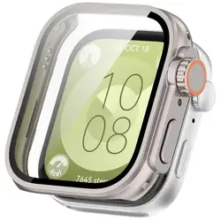 Screen Protector and Tempered Glass Case for Smartwatch with Strap Cover (Starlight)