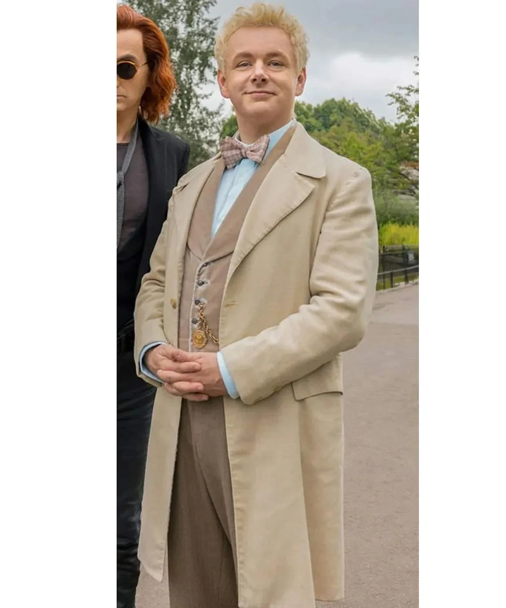 Meimei's Homemade YUTU&MM Men's Clothing Good Omens Michael Sheen Cotton Coat meimei homemade michael cimino love victor brown jacket suitable for autumn and winter