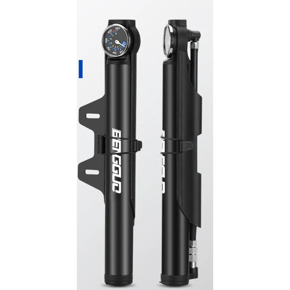 Bicycle Portable High Voltage Electric Aluminum Alloy Pump American French Universal Mouth Mountain Bike Inflator_voghion.com