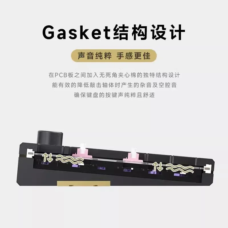 AKKO MOD007 V3 유선 기계식 키보드 키트, 알루미늄 맞춤형 노브, 핫 스왑 개스킷 레이아웃, 게이머 베어본 CNC 키보드 선물
