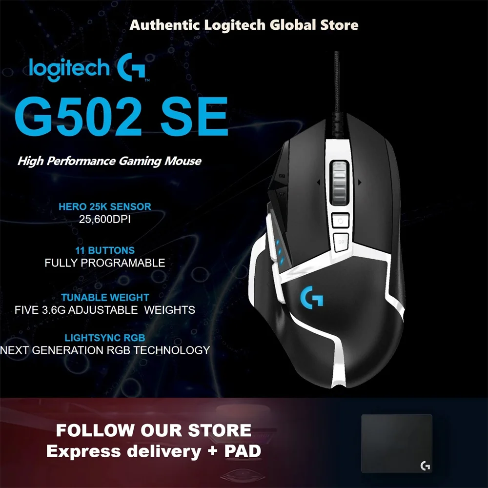 Gaming Mouse G502 Hero SE Panda Edition 25600DPI Programming Mouse RGB Backlight Adjustable for Pro Gamer - AliExpress