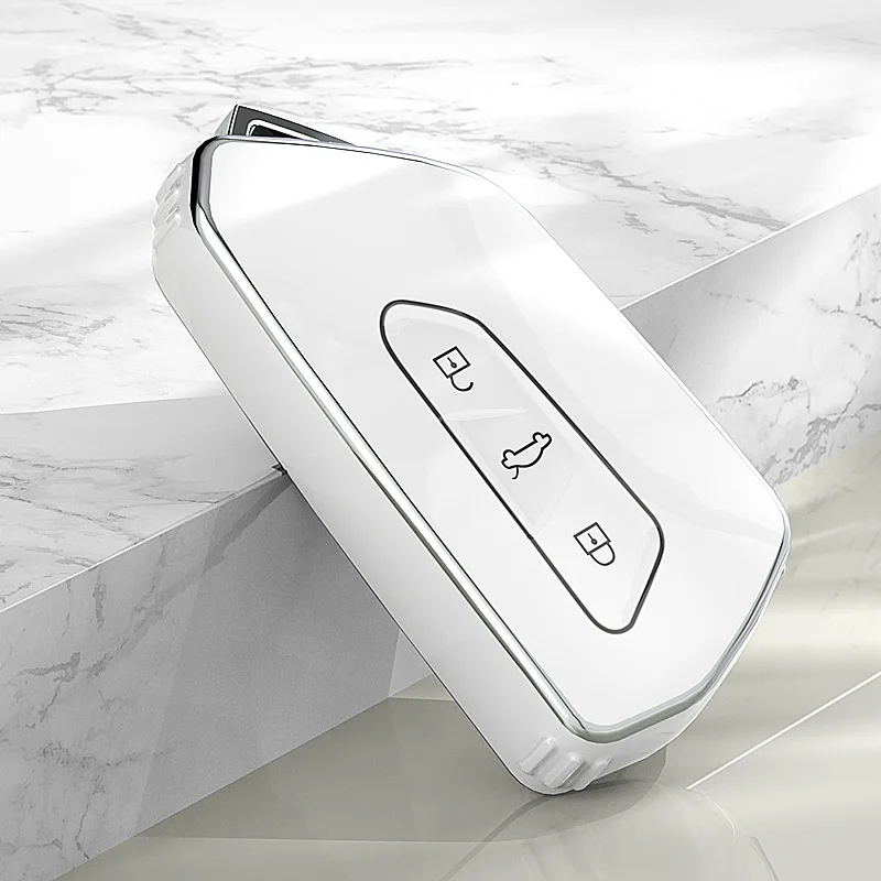 Key Case Key Case Cover TPU Car Key Case Cover For VW Volkswagen Golf 8 MK8 ID.3 ID.4 Cupra Skoda Octavia A8 SEAT Leon MK4 Formentor Tarraco