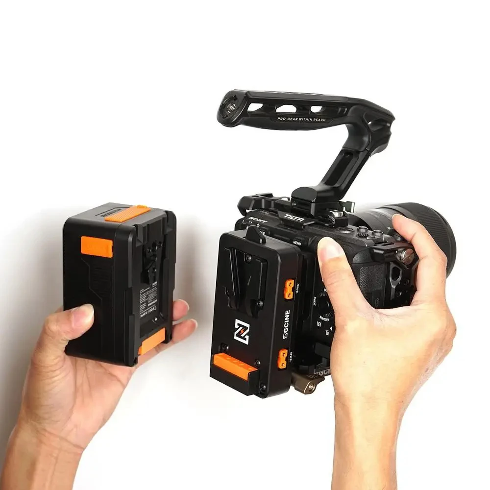 ZGCINE VM-VP4 V-Mount Battery Plate with Arca-Swiss Dual Quick Release Plate for
