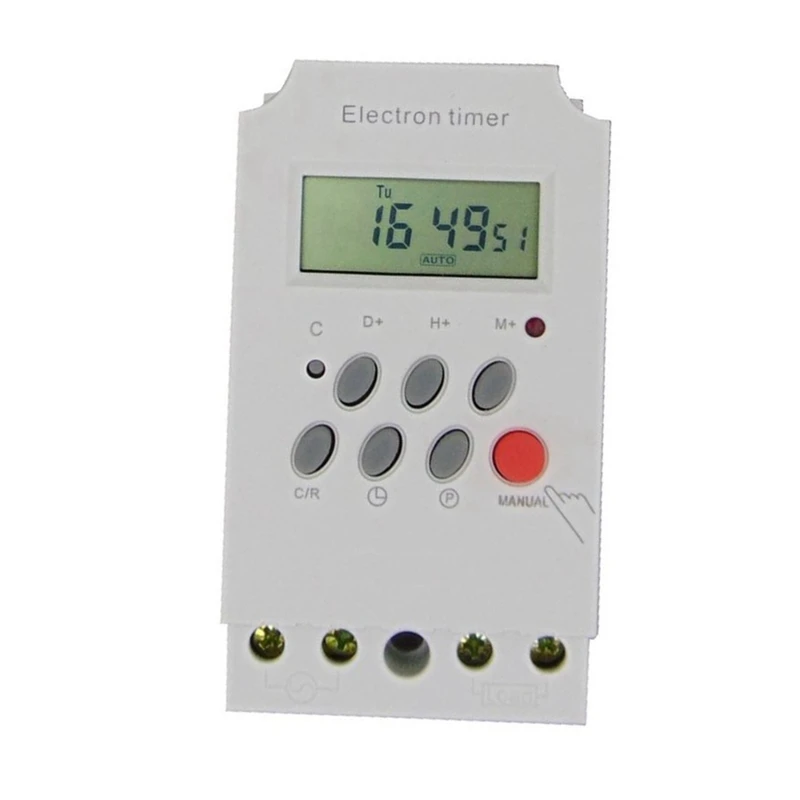 KG316T-II Din Rail Microcomputer Time Control Switch Time Control Timer AC 220V 25A DIGITAL TIMER SWITCH Relay