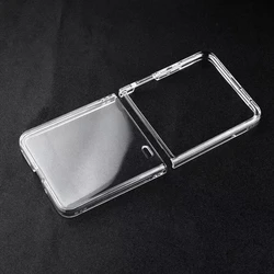 Transparent Soft TPU Protective Phone Case for Flip Phones - Silicone Cover Shell (Clear)