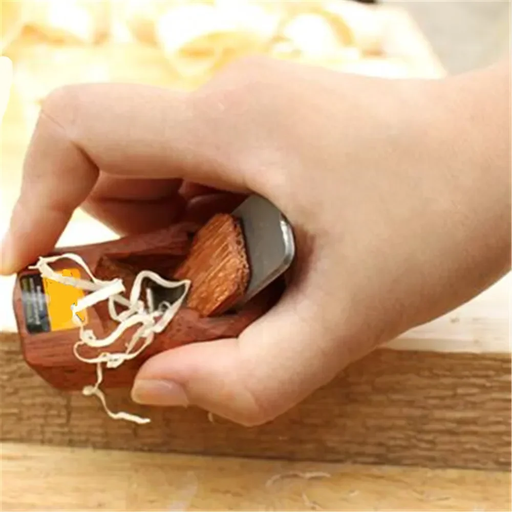 Woodworking Planer Small Woodworking Tools Carpenter Wood Planer DIY Hand Mahogany Trimming 100MM
