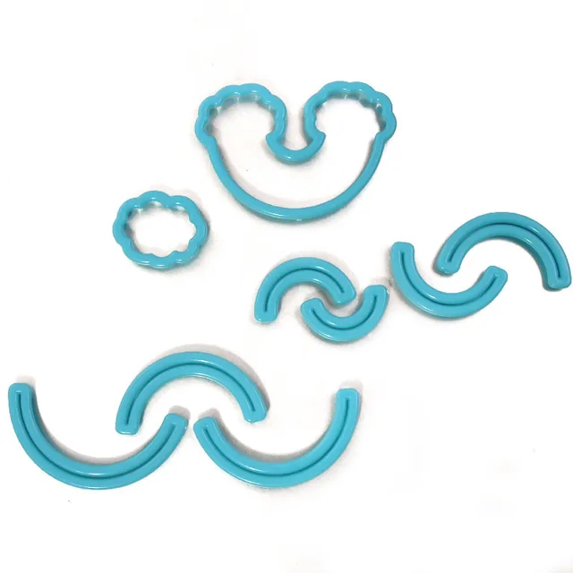 9Cps/Szett Szivárványos Süti Vágó Egyedi Gyártású 3D -S Nyomtatott Fondant Cookie Cutter Penész Torta Díszítő Szerszámok Sütő Dombornyomás - Image 5