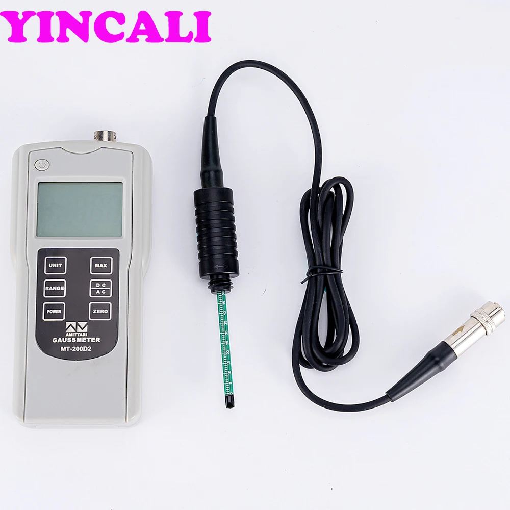 

Handheld Gauss Meter MT-200D2 Gaussmeters Digital Gaussian Meter Tester Uses to Measure Magnetic Induction Intensity