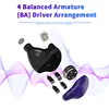 BGVP Feather 4BA+1DD Armature Hybrid Driver HiFi Earphone IEM 4
