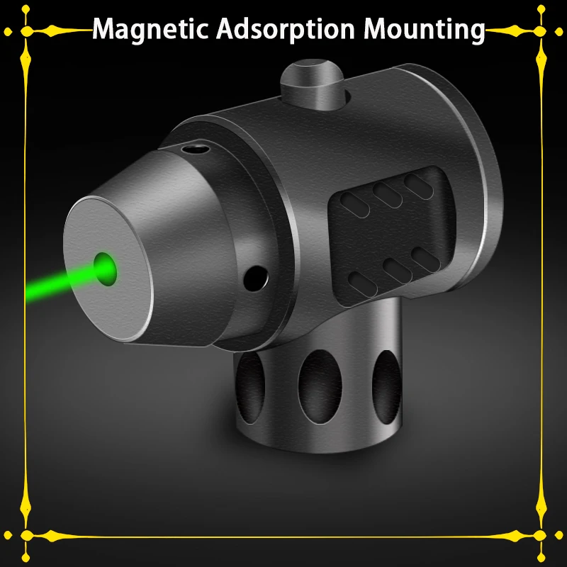 

Tactical Green Dot Laser Sight Laser Wavelength 520nm Magnetic Adsorption Mounting for Sniper Rifle Handgun Airsoft Gun Weapon