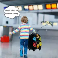 Ensemble de bagages pour enfants 2 pièces : sac à dos de 12 pouces et valise à roulettes de 16 pouces 4