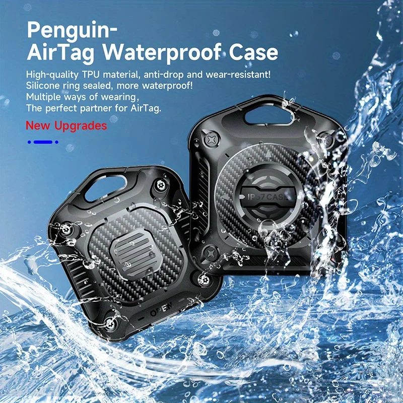 Hülle für AirTag Cover Ip7 True, wasserdicht, weiches Gummi, TPU, Haustierschutzhülle, geeignet für Apple Airtag-Halter, Anti-Verlust-Tracker – Detail 2