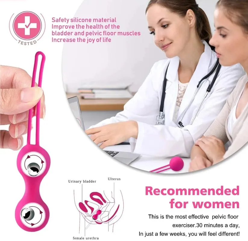 3/4pcs Kegel Vagina Balls Vibrator Wireless Remote Silicone Dumbbell Shrink Exercise Vibrating Eggs Sex Toys For Women Massager