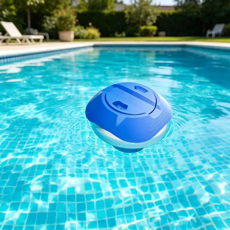Schwimmender Chlor-Tablettenspender, Schwimmer für Schwimmbad, 19 Durchmesser und starke Konstruktion für langfristige 69HD – Detail 10