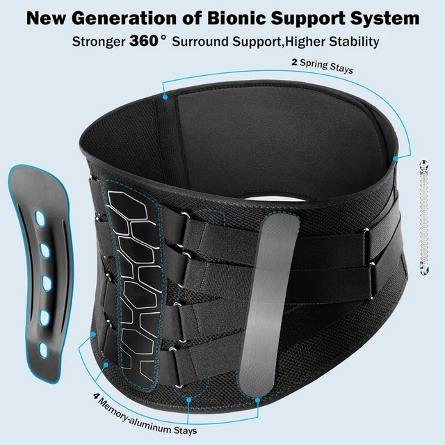 Back Brace for Lower Back Pain, Sciatica, Herniated Disc, Scoliosis, Back Support Belt with Soft Pad, Lightweight Lumbar Support 3