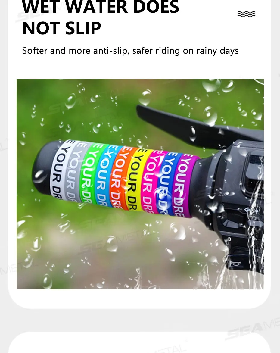 BLALION Motorrad-Lenker Anti-Rutsch O-Ringe DIY Bunte Silikon-Griffabdeckung Angelruten-Griff Rutschfester Dekor 30mm – Detail 8