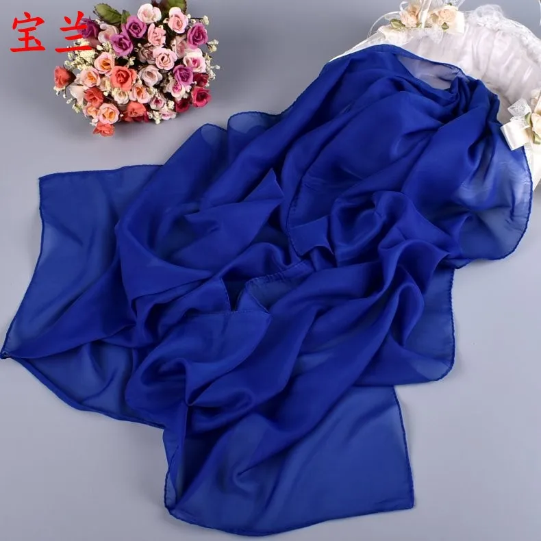 women's long chiffon scarf