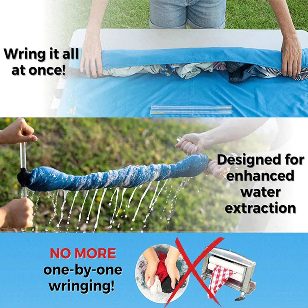 Clothes Wringer Portable Manual Hand Crank Clothes Wringing Device Towel Wringer for Outdoor Camping